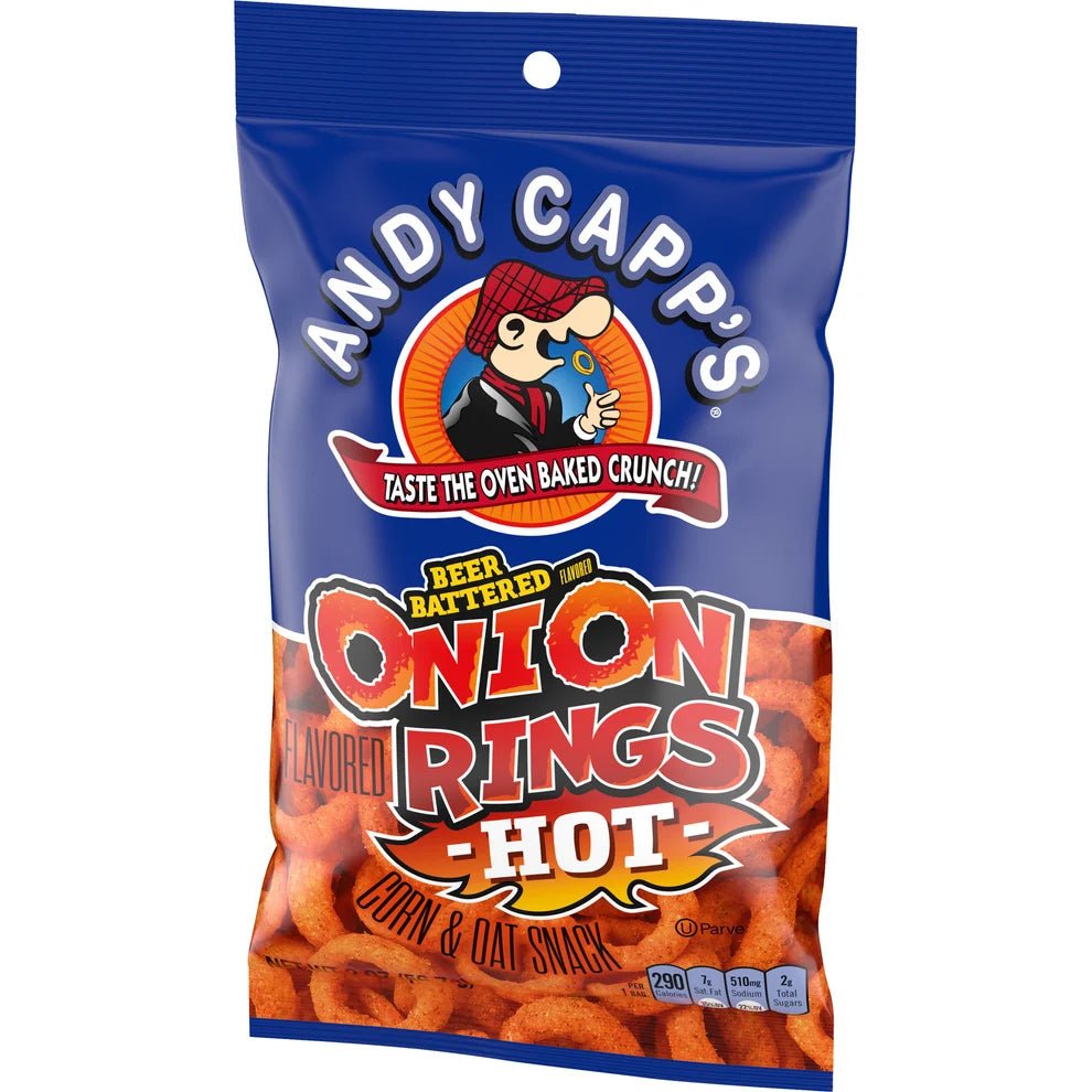 Andy Capp’s – Rondelles d’oignon piquantes à la bière 57 g