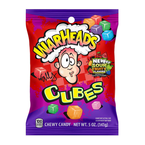Warheads Peg Bag Chewy Cubes Sour