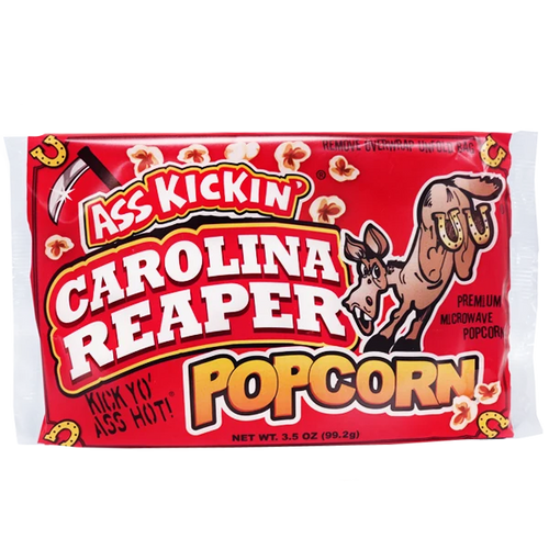 Ass Kickin’ Popcorn Carolina Reaper – Maïs soufflé épicé 3,5 oz