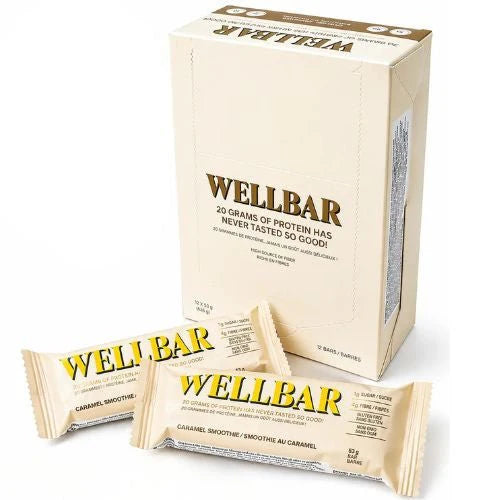 WELLBAR BARRE DE PROTEINE 57G X 12 BARRES/BOITE  ( EXPIRATION 31 JUILLET 2026)